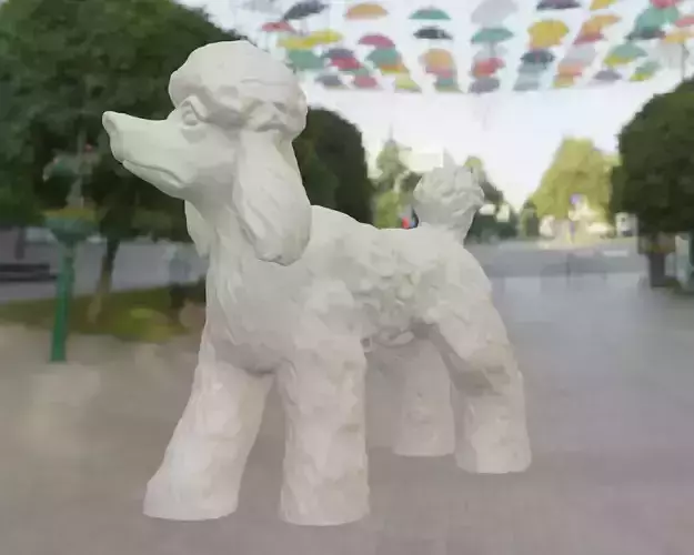 Poodle standard 3D print model