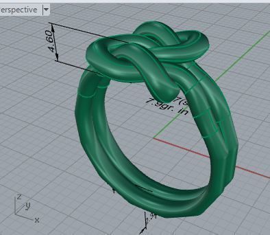 Textured ring 3437 3D print model 3D print model_7