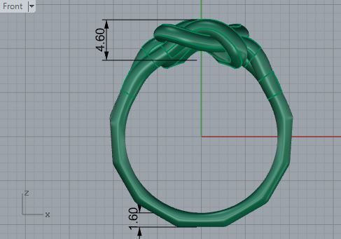Textured ring 3437 3D print model 3D print model_5