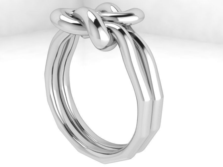 Textured ring 3437 3D print model 3D print model_2