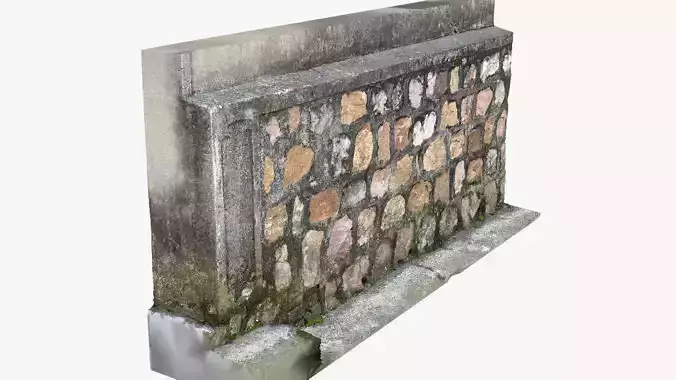 A stone wall 3d scan