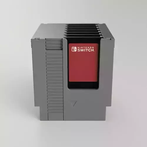 Nintendo switch cartridge holder Nes 3D print model