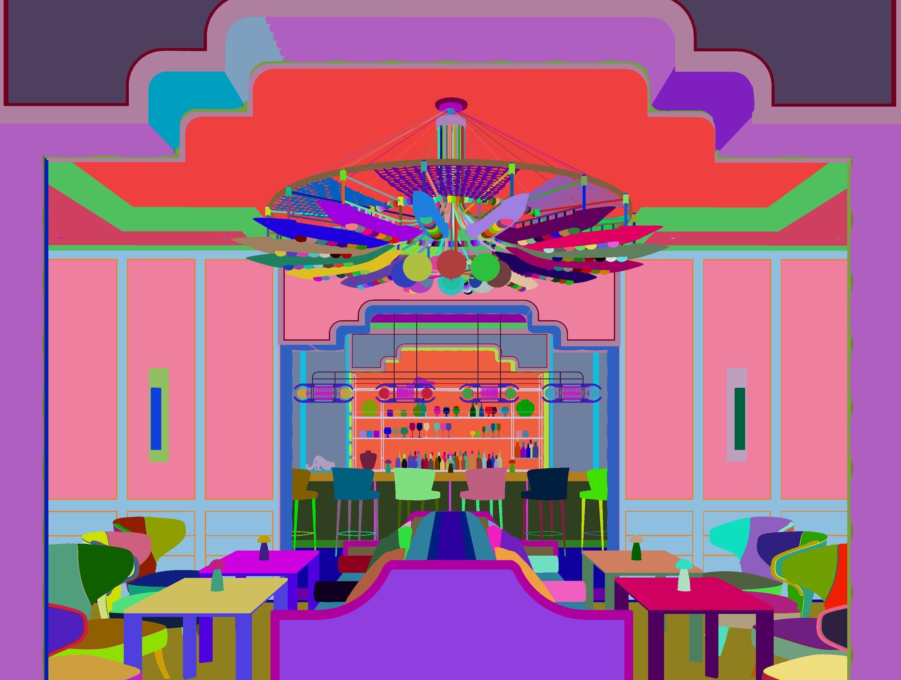 Design of Grand Hotel in Bangkok 3D model_3