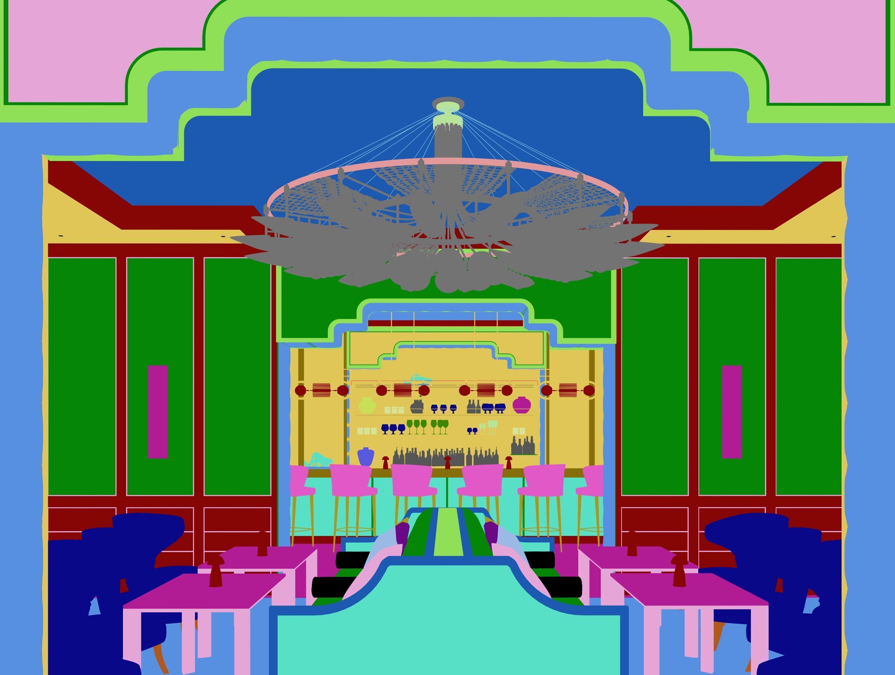 Design of Grand Hotel in Bangkok 3D model_4