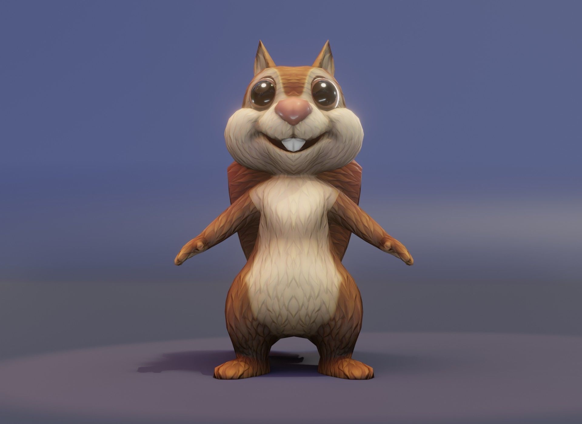 Cartoon Animated Squirrel with Props Collection _23