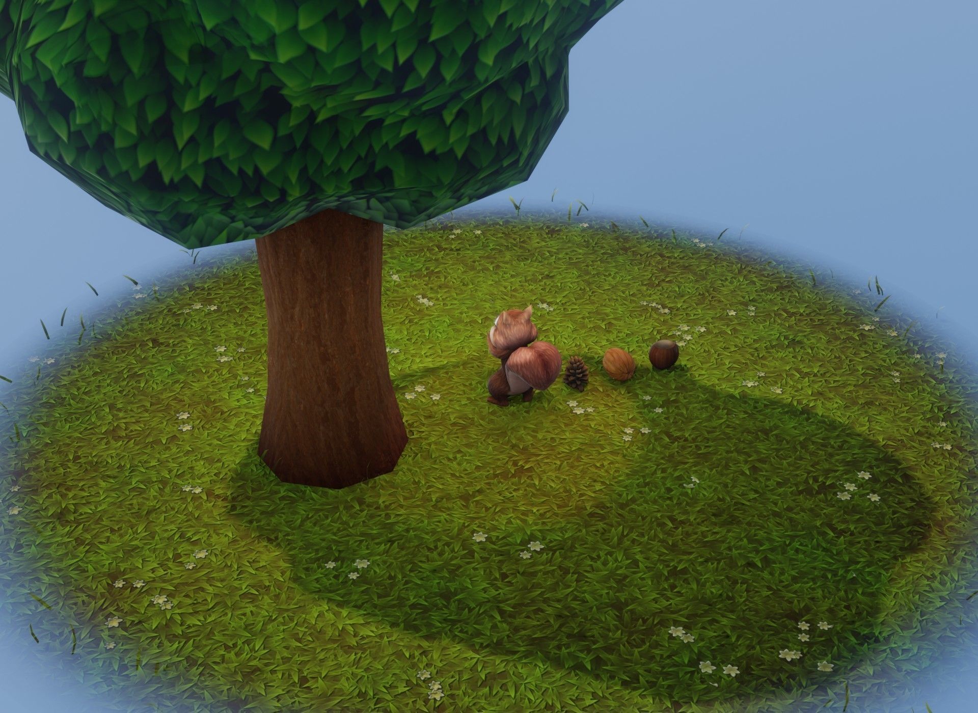 Cartoon Animated Squirrel with Props Collection _9