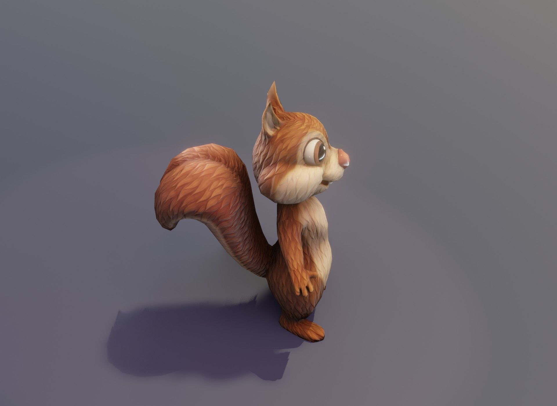 Cartoon Animated Squirrel with Props Collection _30