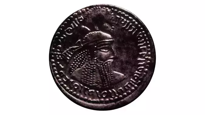 coin of Parthians 3D print model