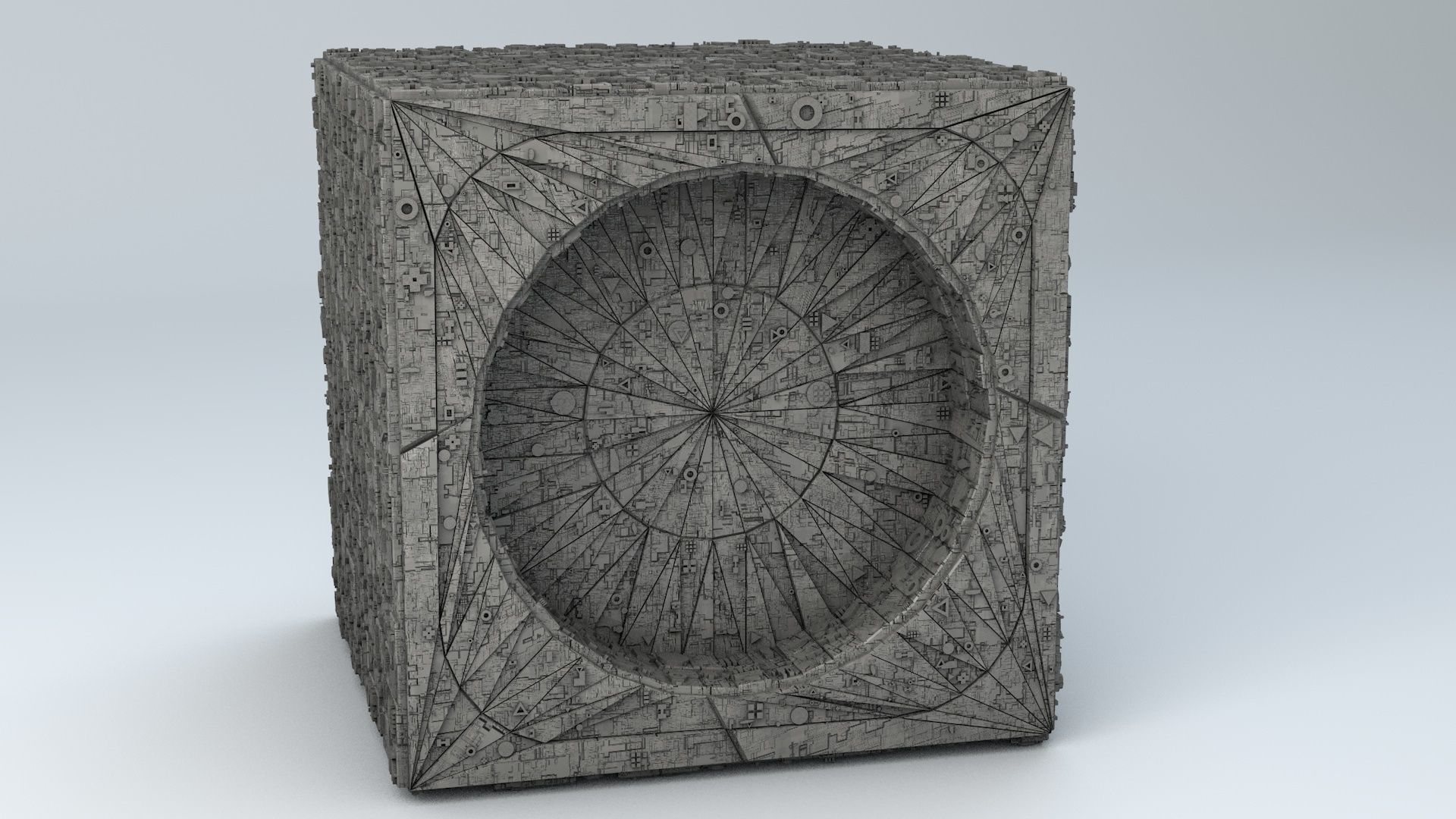 Sci-Fi Shapes The Keeper of the Key 3D model_2