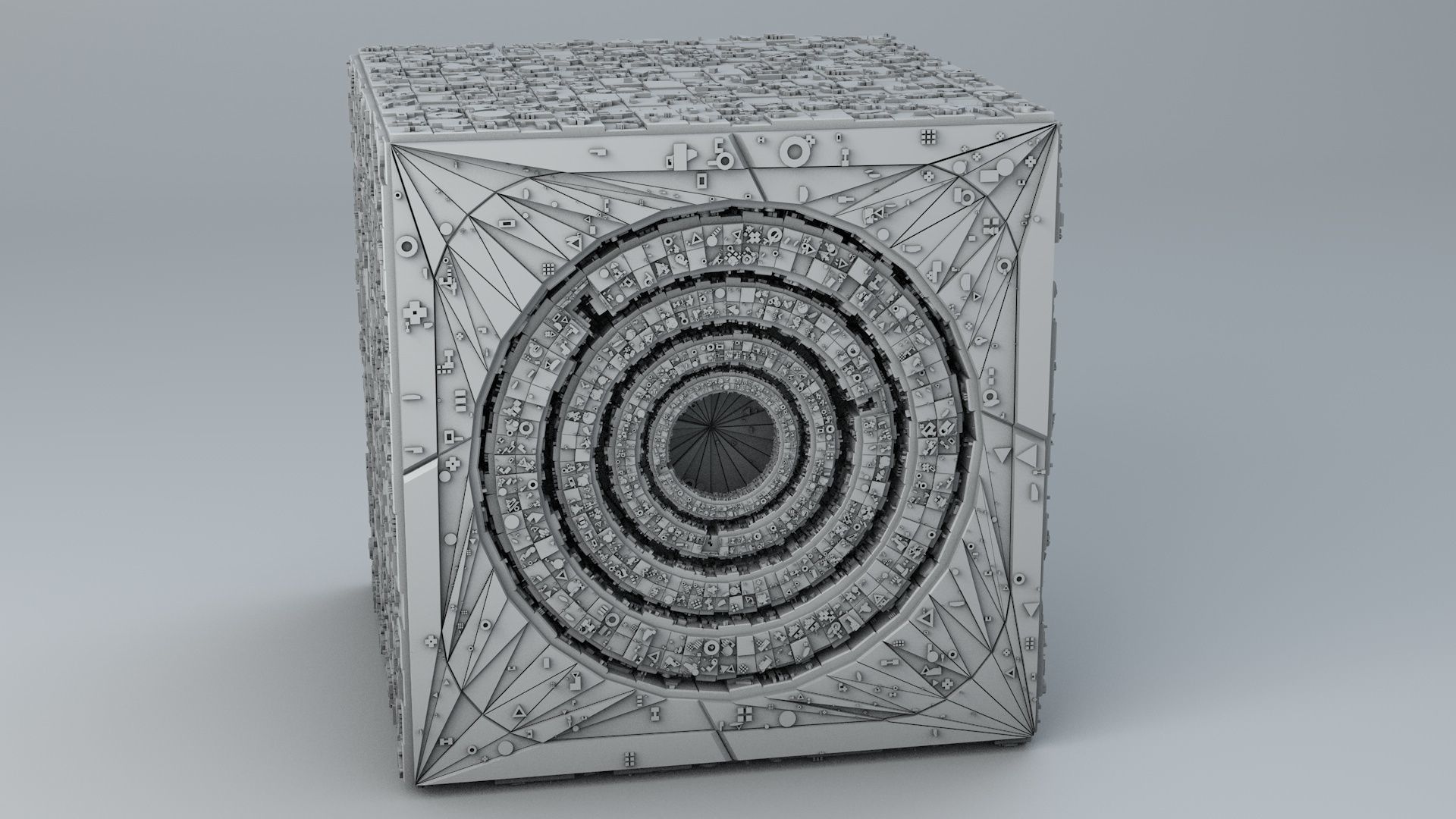 Sci-Fi Shapes The Keeper of the Key 3D model_9