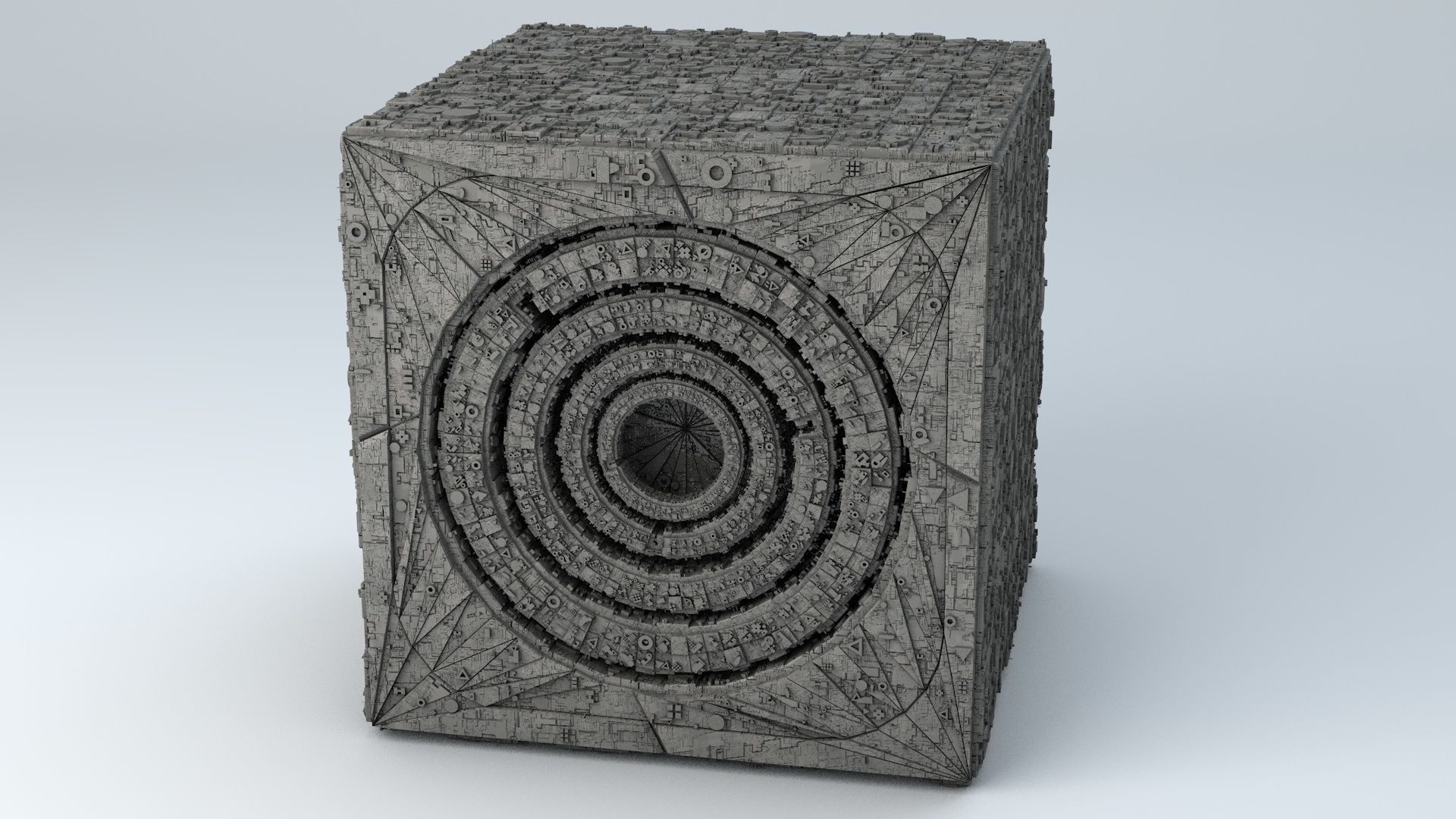 Sci-Fi Shapes The Keeper of the Key 3D model_6