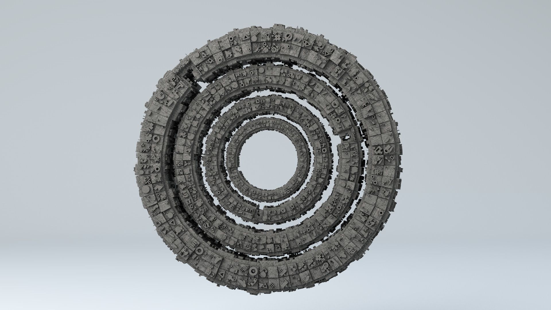 Sci-Fi Shapes The Keeper of the Key 3D model_3