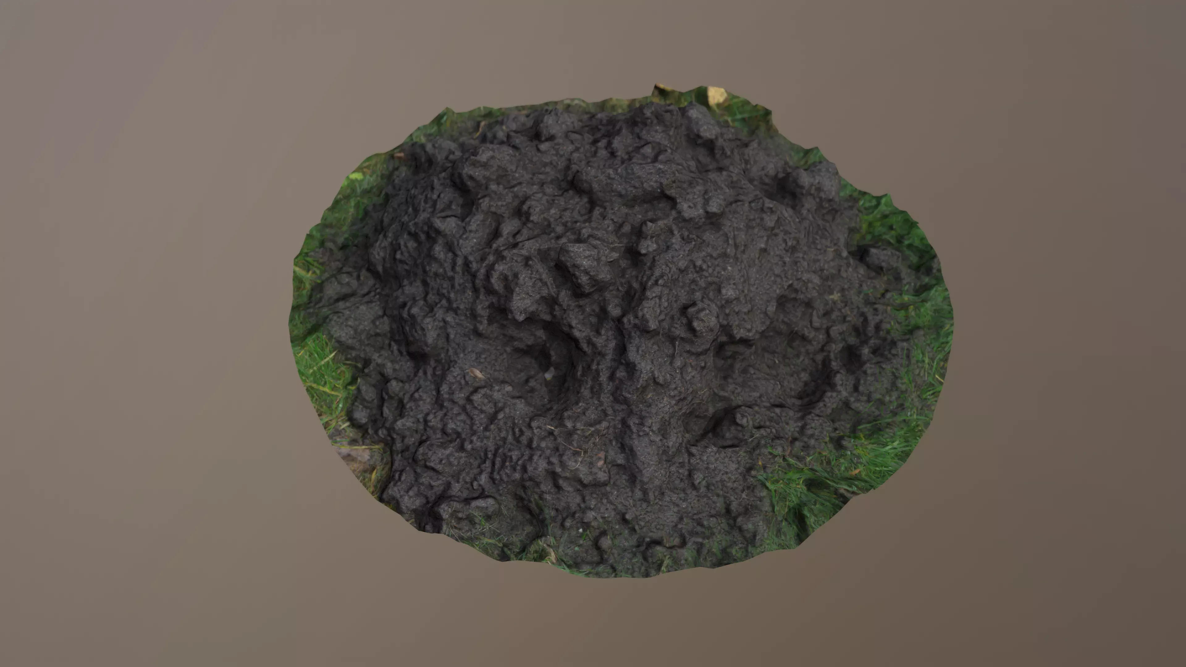 Molehill piece of dirt Low-poly 3D model