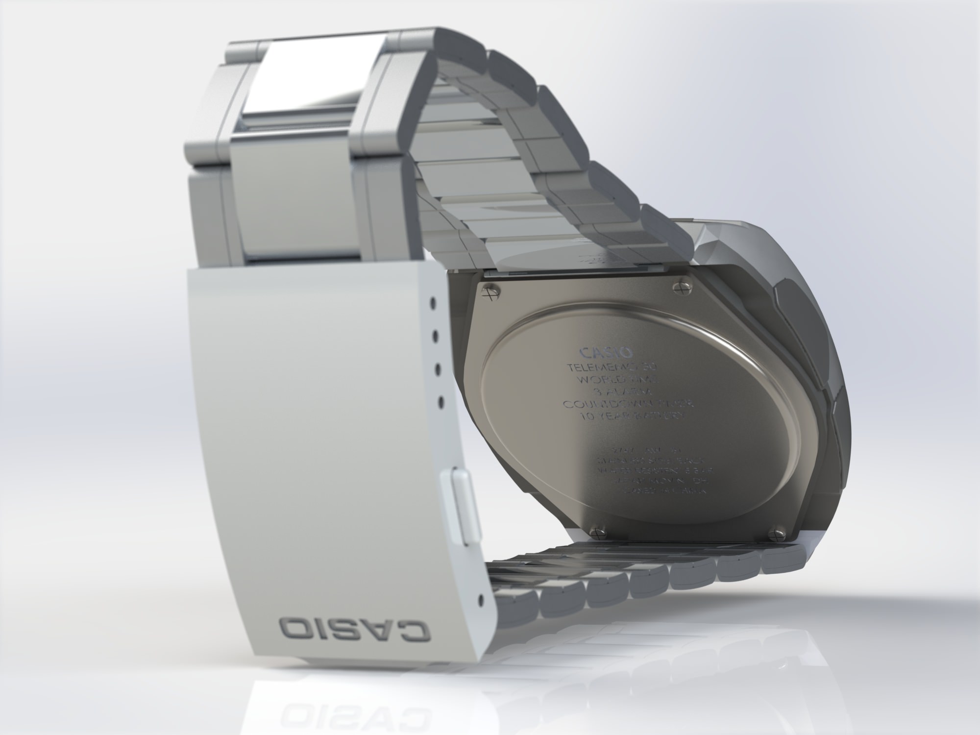 CASIO Wrist Watch 3D model_1
