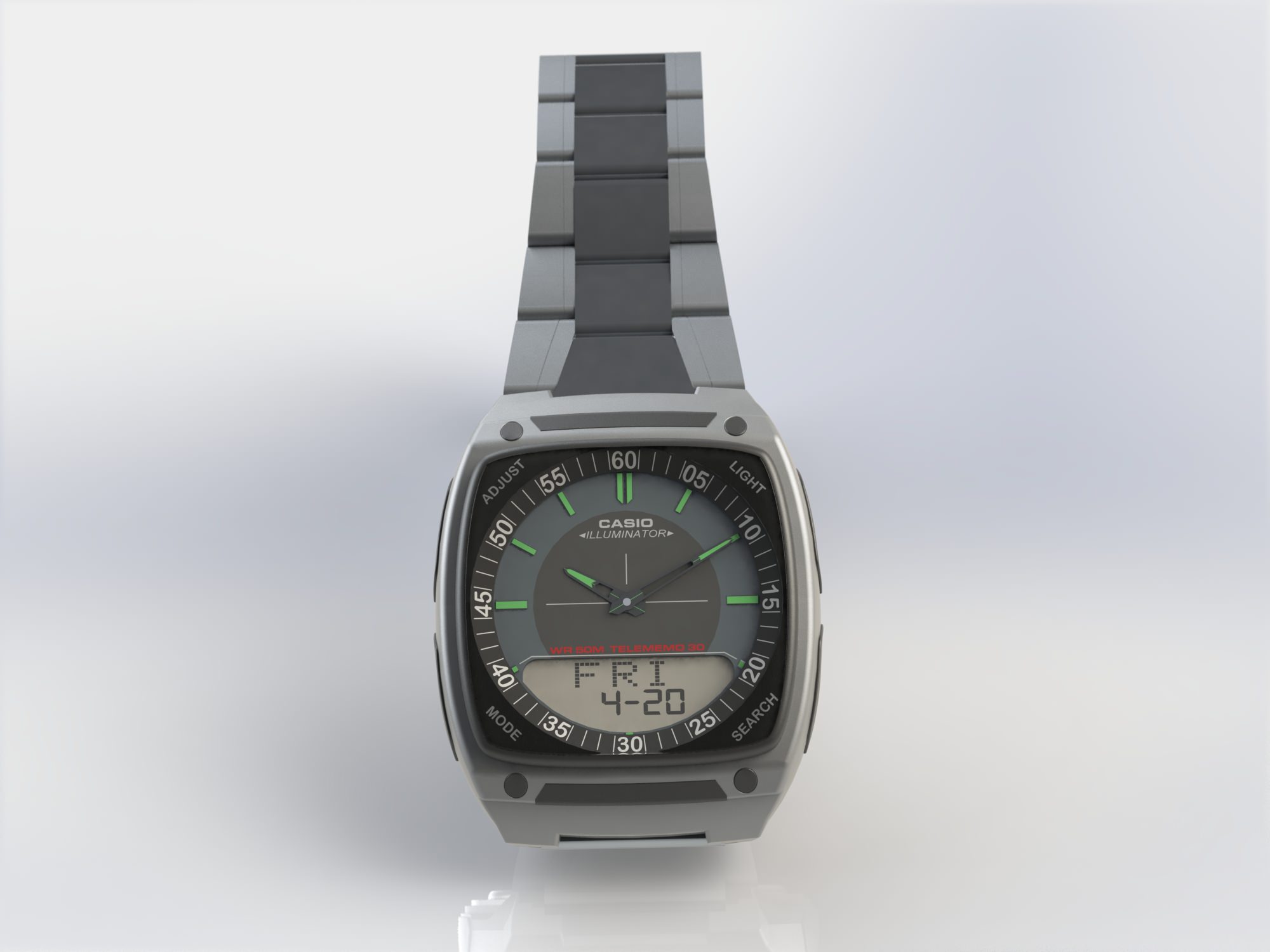 CASIO Wrist Watch 3D model_5