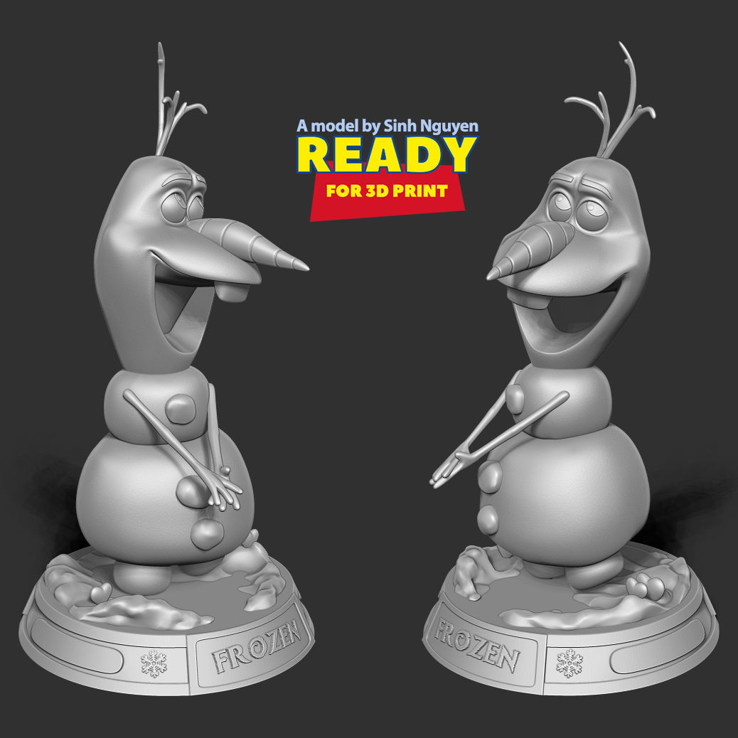 Olaf - Merry Christmas 3D print model_4