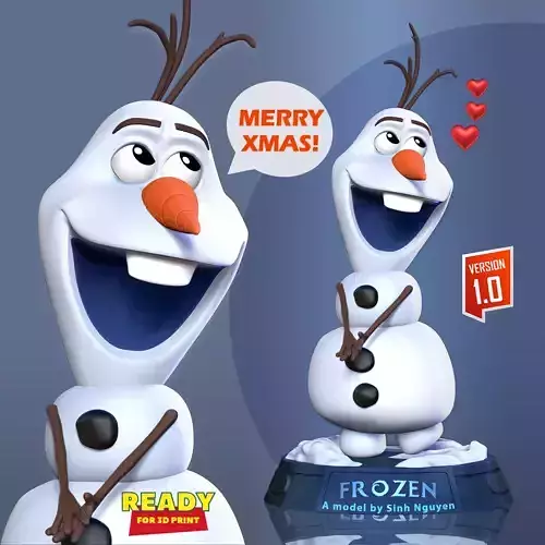 Olaf - Merry Christmas 3D print model