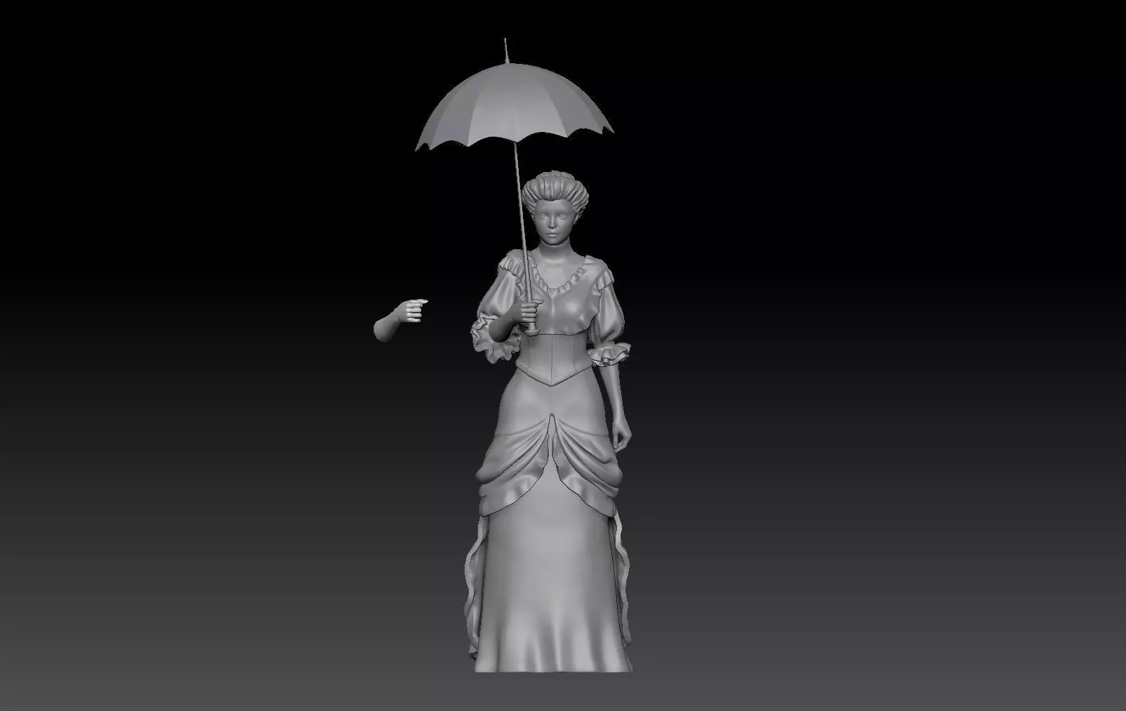 VICTORIAN ERA GIRL 3 3D print model_0