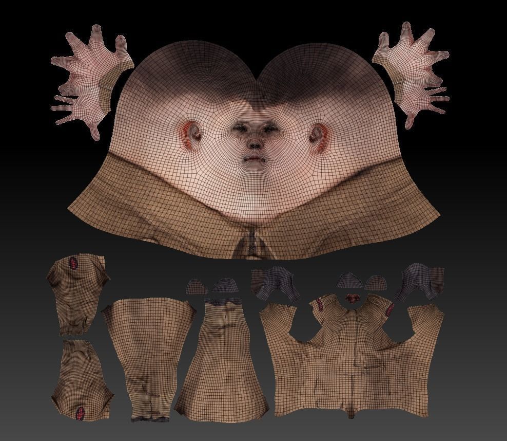 British soldier ready for animation 385 Low-poly 3D model_8