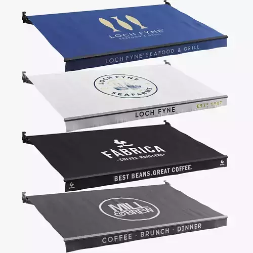 Awnings set for cafe 2