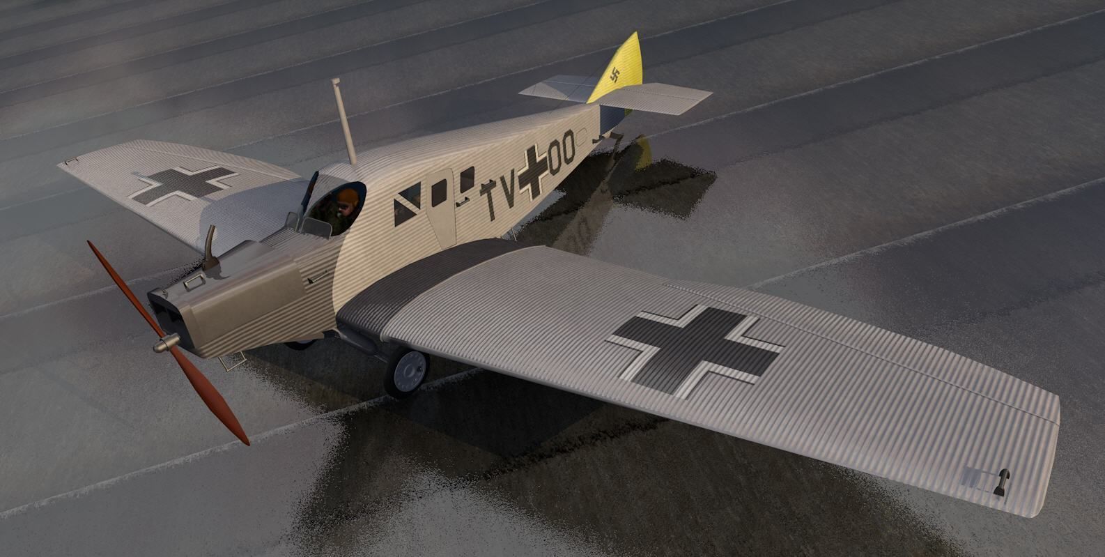Junkers F-13 3D model_1