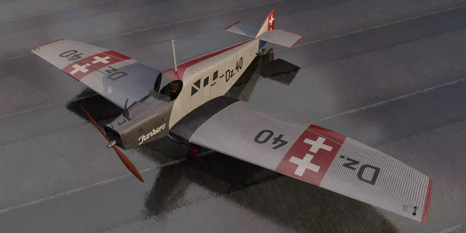 Junkers F-13 3D model_0
