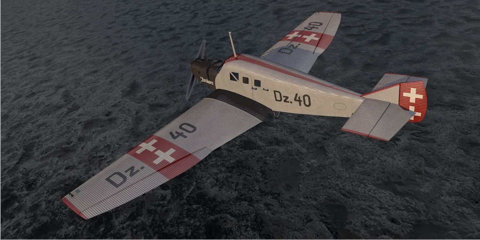 Junkers F-13 3D model_11