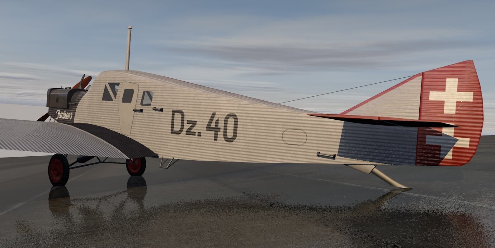 Junkers F-13 3D model_8
