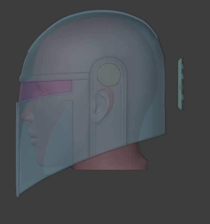 Mandalorian Helmet Alternative Design  3D model_4