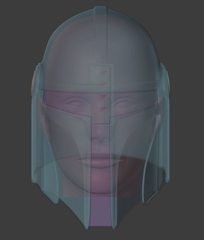 Mandalorian Helmet Alternative Design  3D model_5
