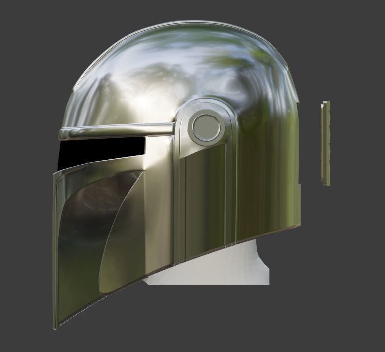 Mandalorian Helmet Alternative Design  3D model_1