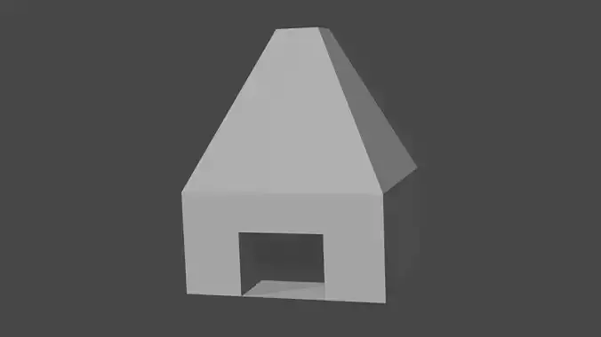 Low-poly Tent chimney