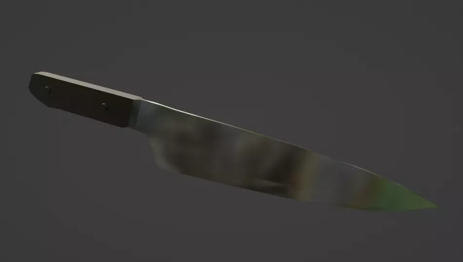 Kitchen knife Free 3D model_0