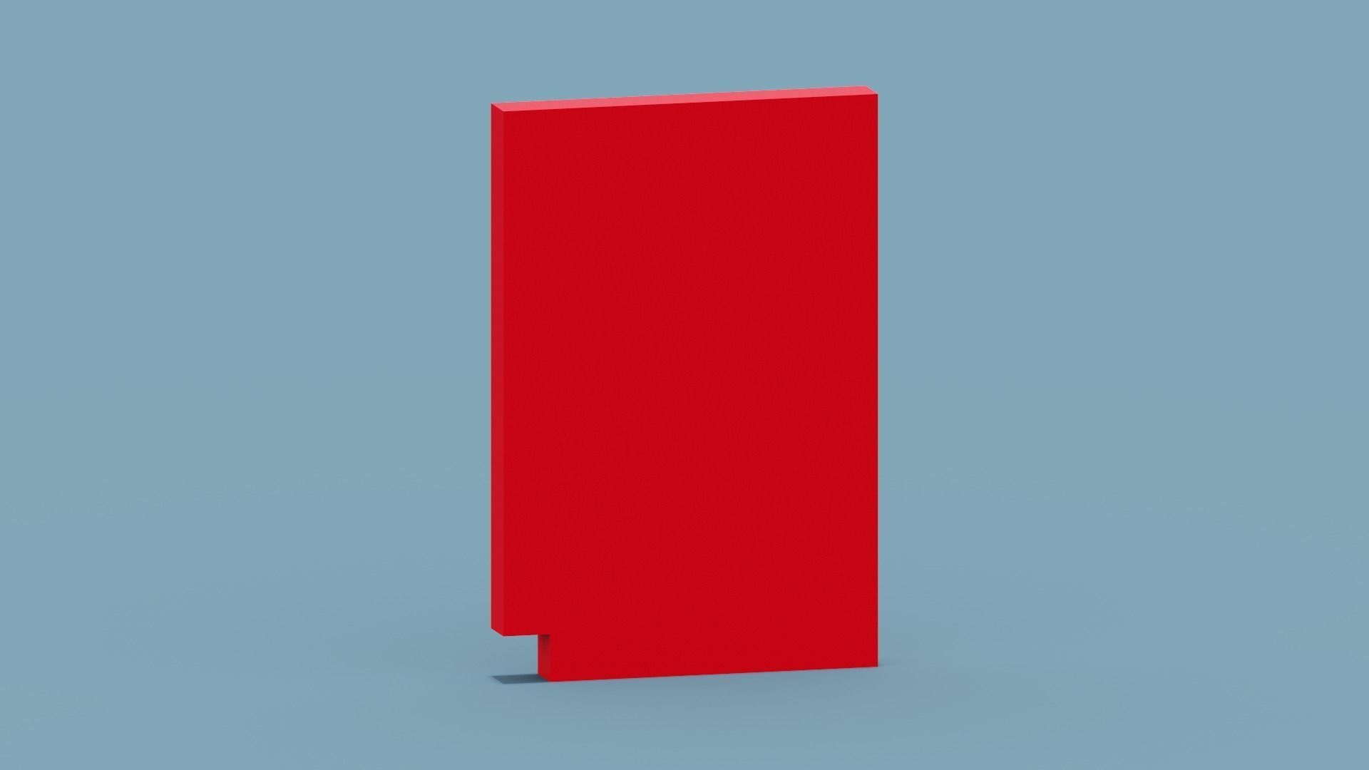 Red Gameboy Low-poly 3D model_6