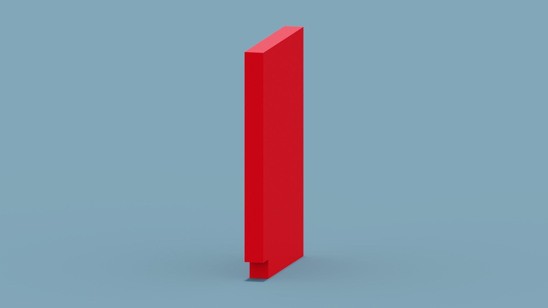 Red Gameboy Low-poly 3D model_4
