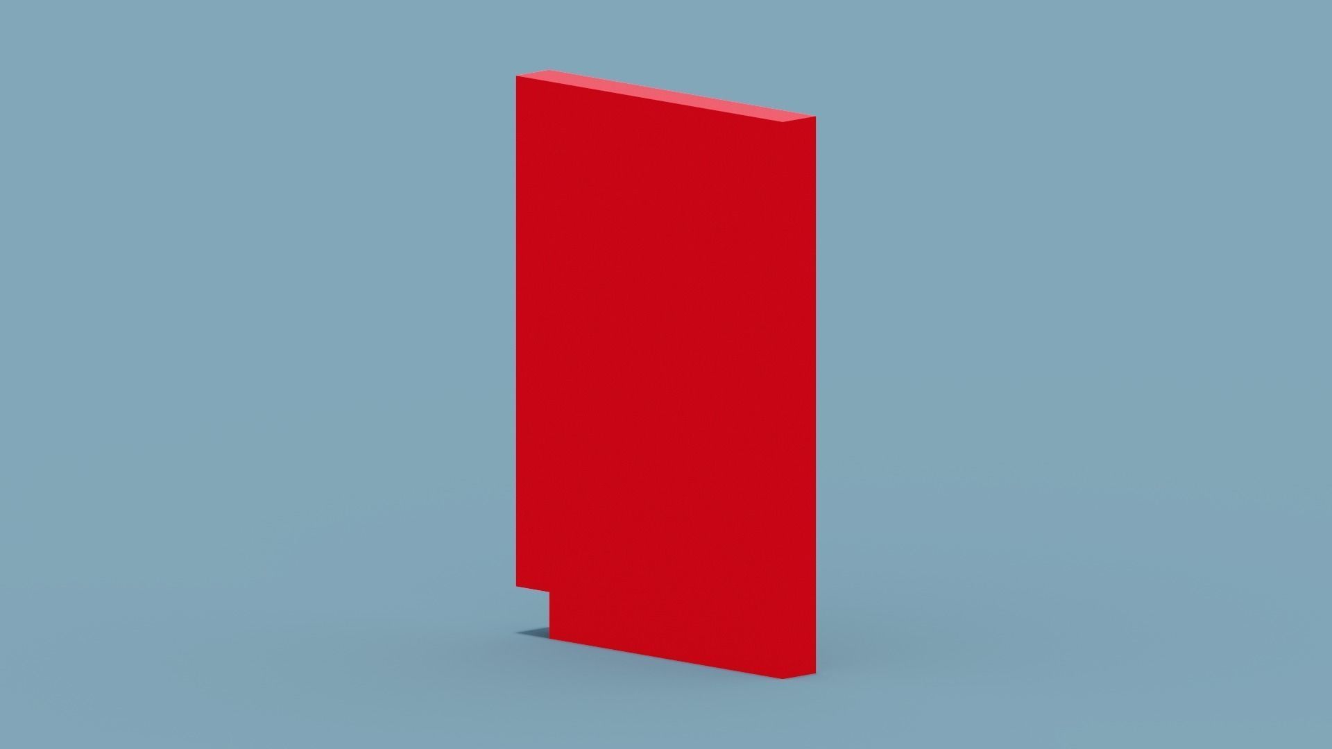 Red Gameboy Low-poly 3D model_8