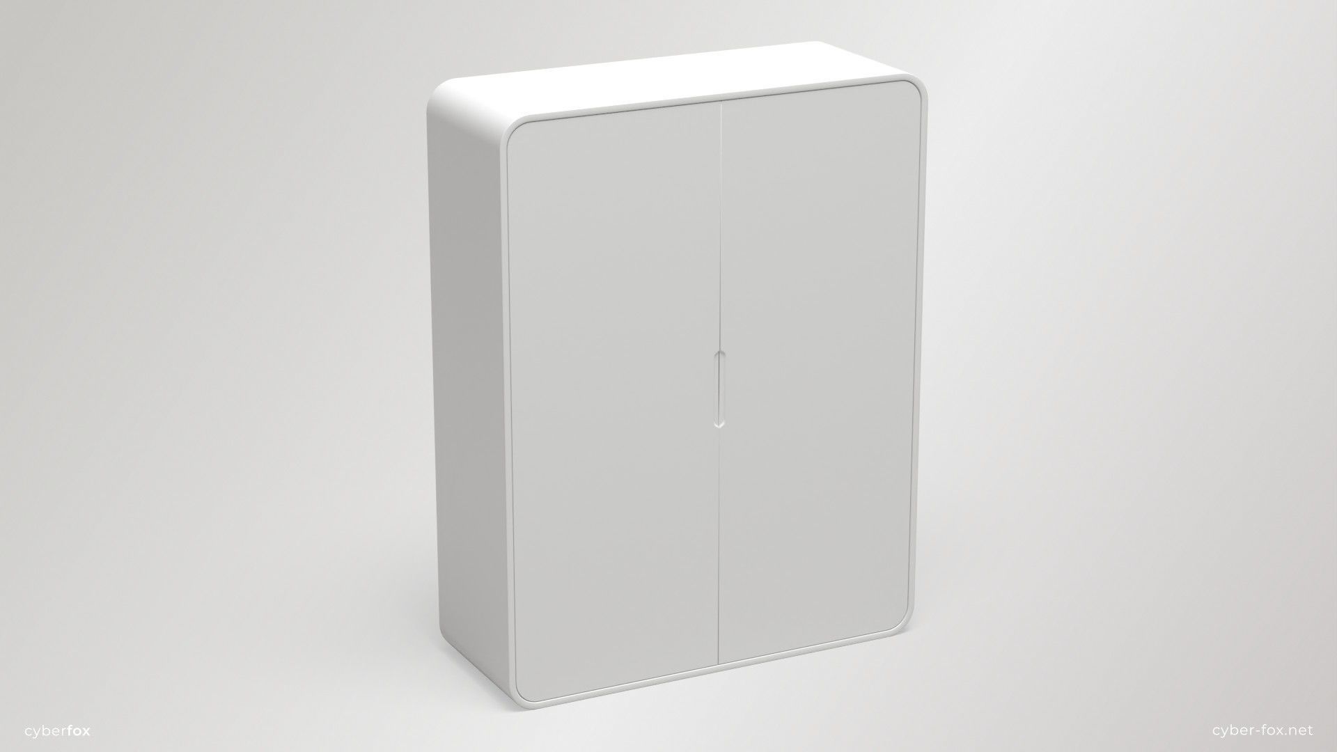 Shelves and Cabinets Furniture Set Low-poly 3D model_8