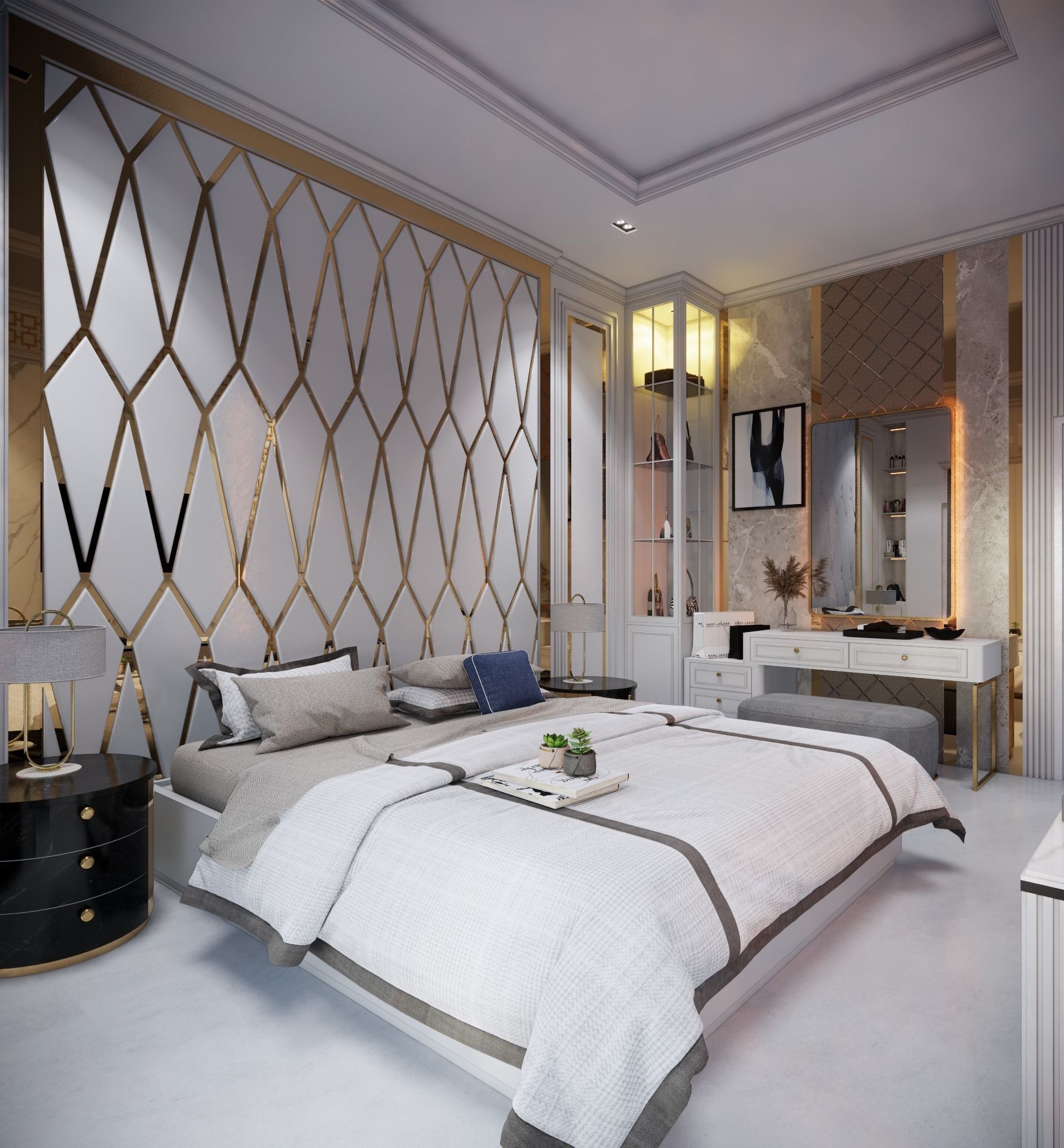 Scene Render Masterbedroom Classic File Sketchup Render Enscape 3D model_1