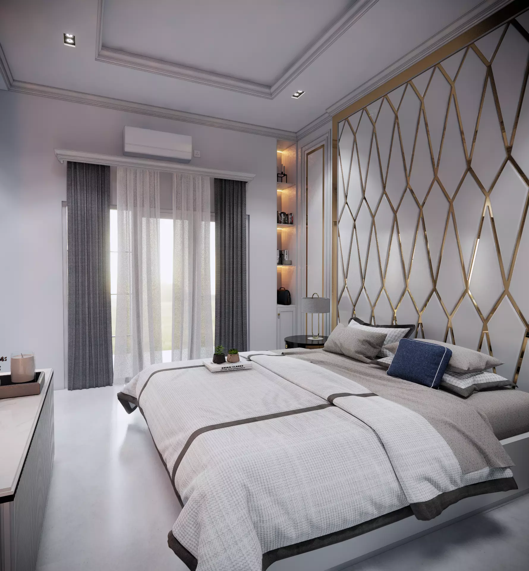 Scene Render Masterbedroom Classic File Sketchup Render Enscape 3D model_0