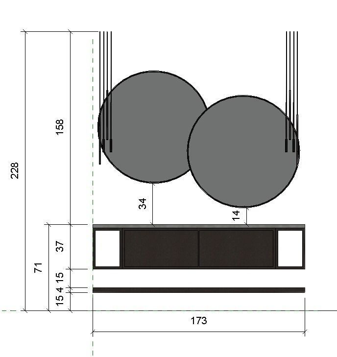 Modern Double Sink Vanity Unit A02 3D model_5