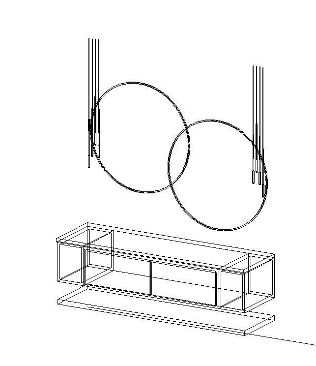 Modern Double Sink Vanity Unit A02 3D model_4