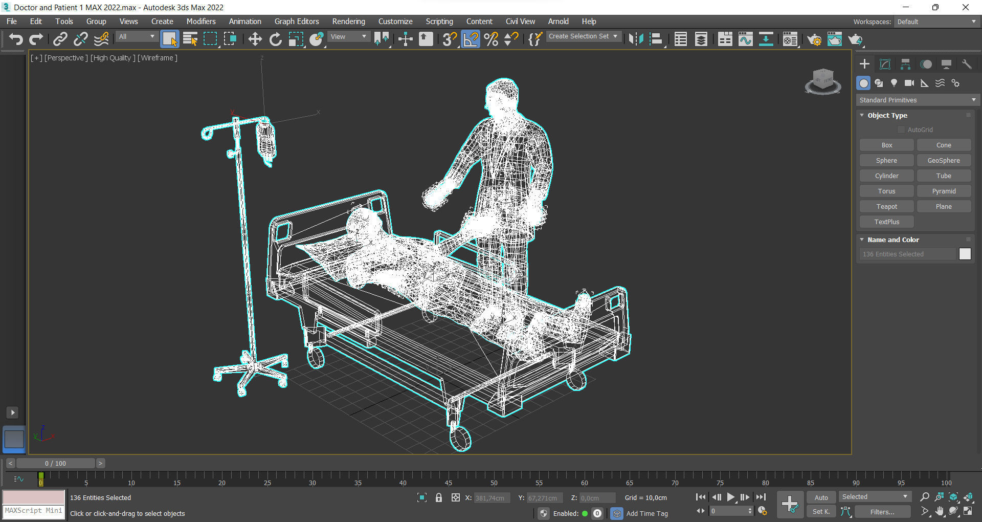 Doctor and Patient Scene 1 Low-poly 3D model_12