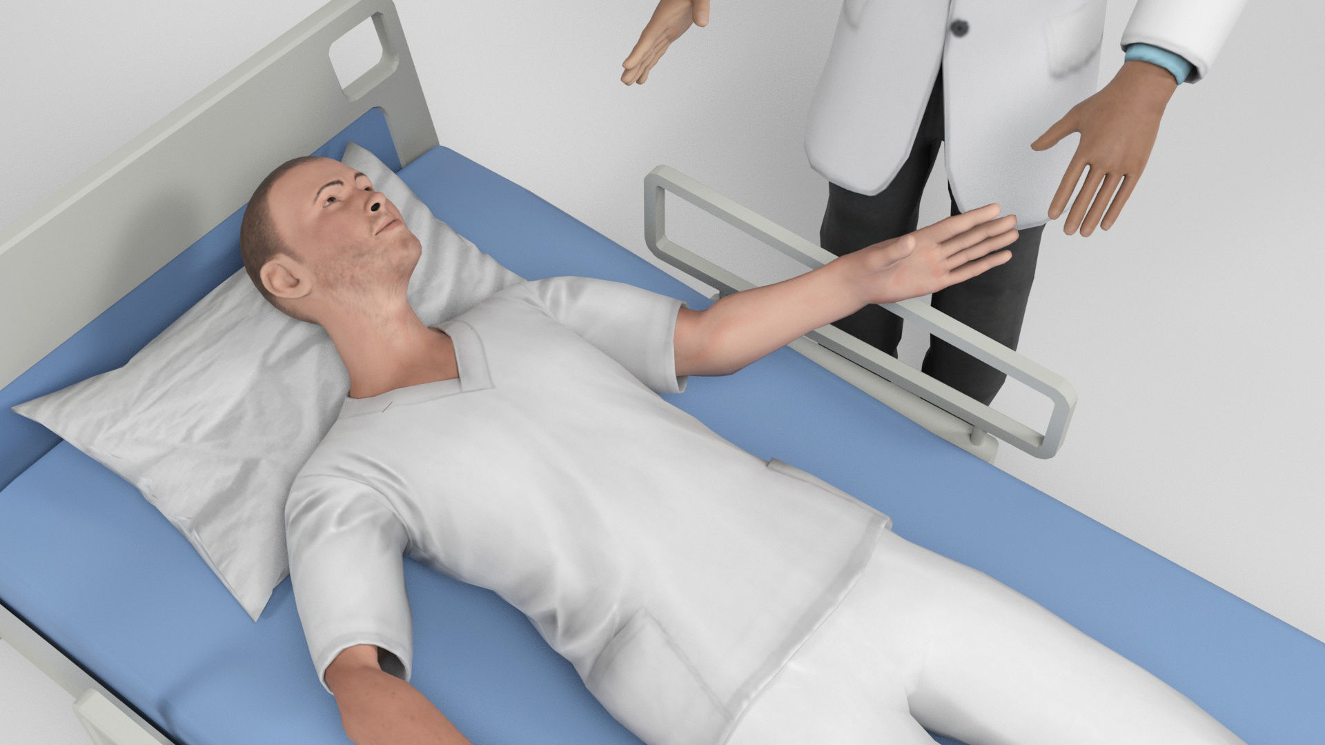 Doctor and Patient Scene 1 Low-poly 3D model_5