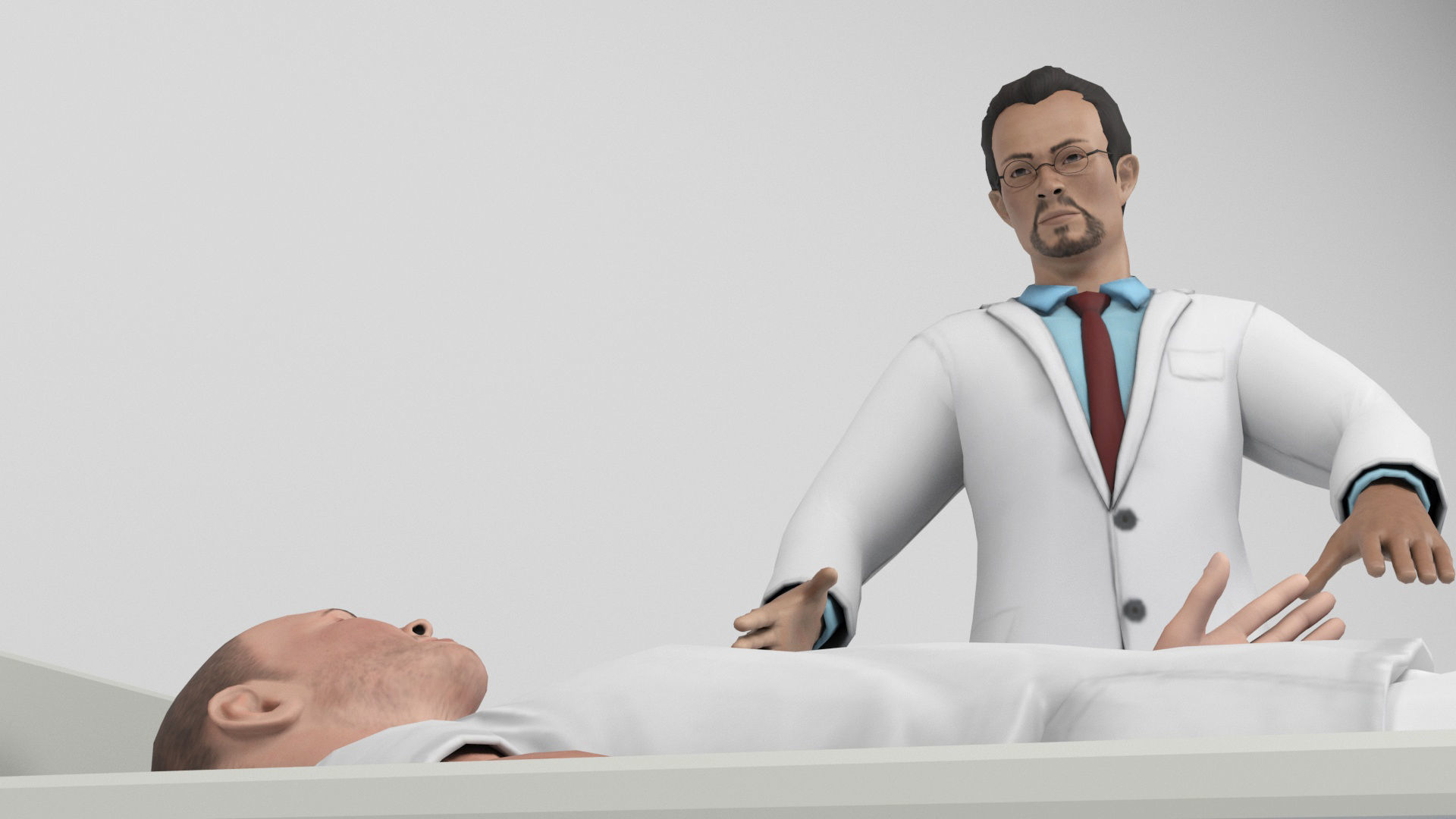 Doctor and Patient Scene 1 Low-poly 3D model_9