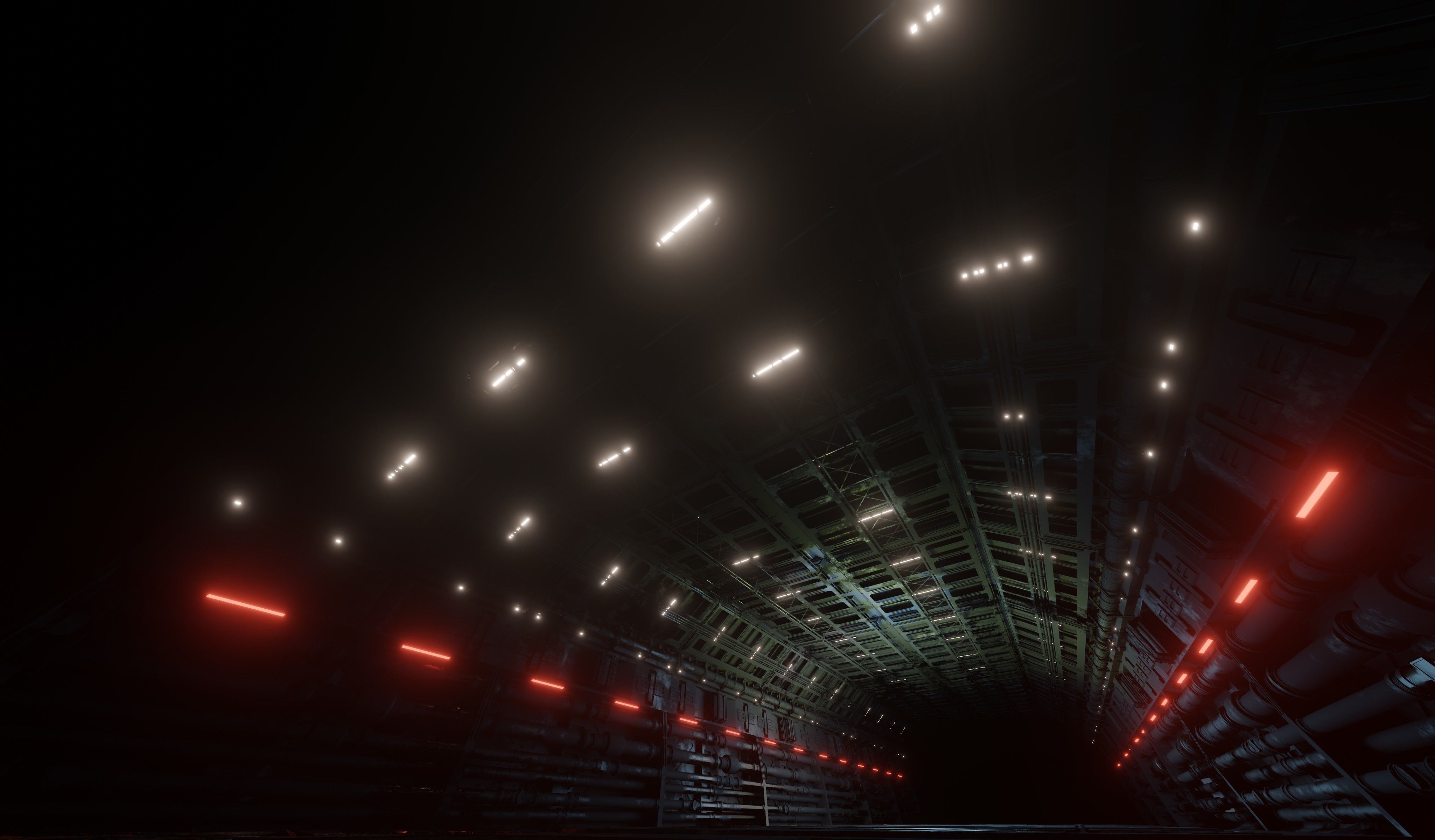 Sci-fi interior great hall 3D model_21
