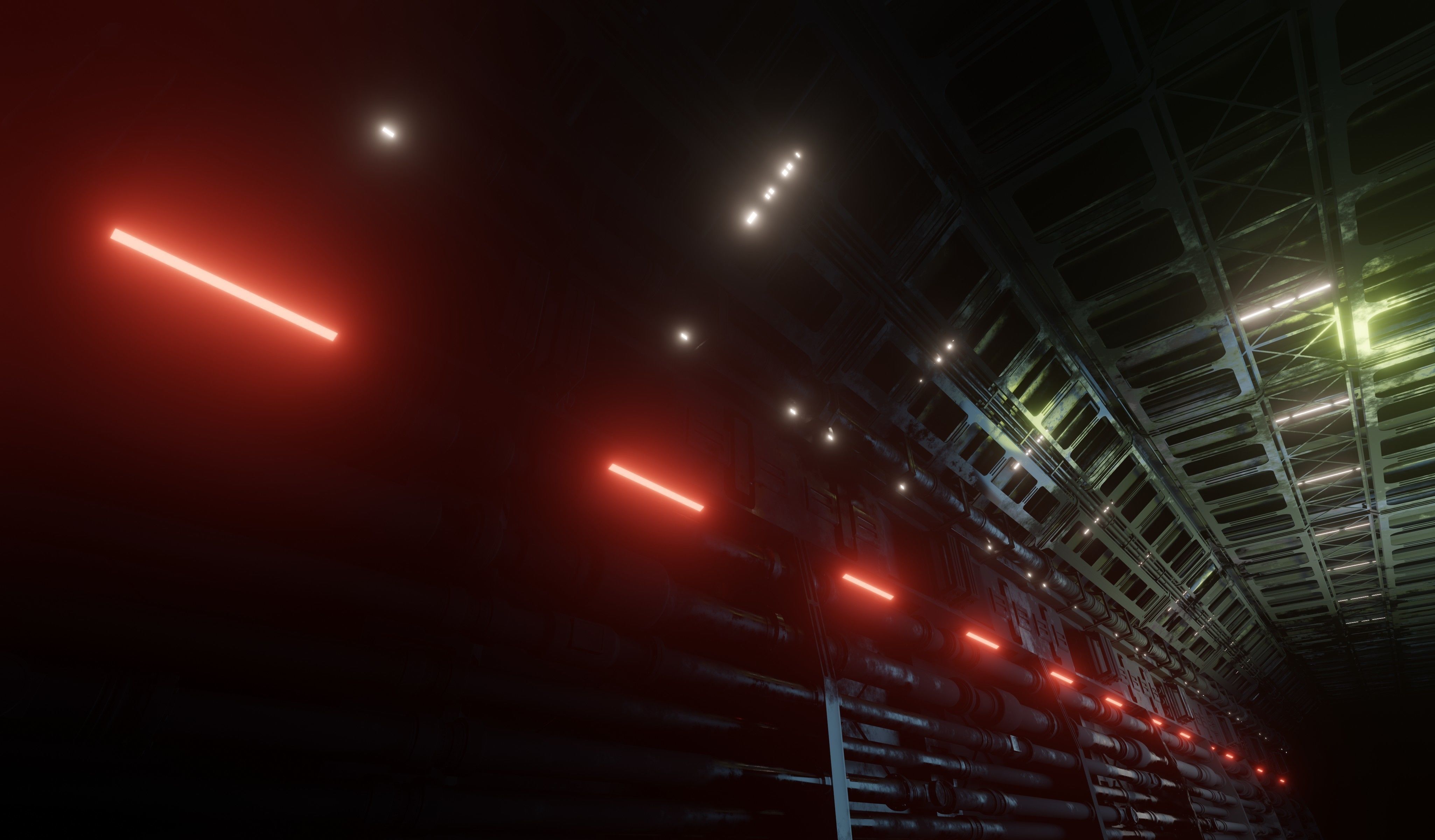 Sci-fi interior great hall 3D model_20