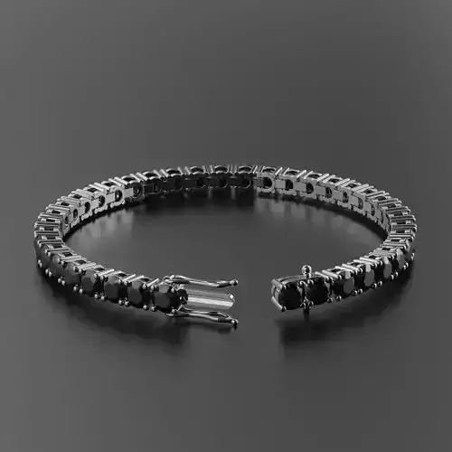 Tennis Braclet Round 5mm  3D print model