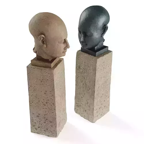 Ancient Egyptian head sculpture