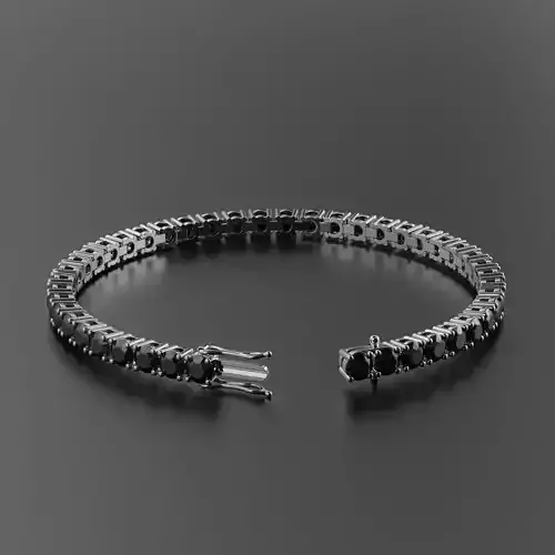 Tennis Braclet round 4mm 3D print model