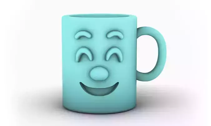 Cute Happy Face Cup Charm For Bracelet